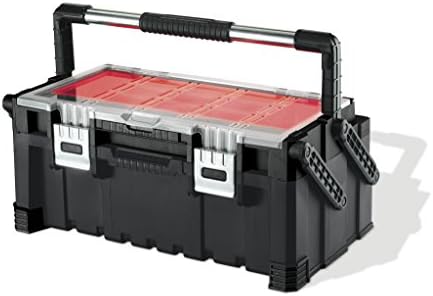 keter 22 inch cantilever plastic portable tool box, view 12