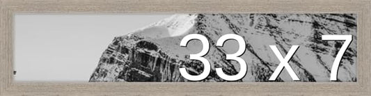 Frame It Easy 33 x 7 Rustic Gray Wood Frame by FrameItEasy