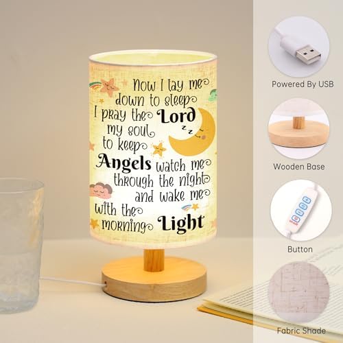 WSYEAR Baptism Gifts for Girl & Boy - Baby Christening Gifts, Nursery Decor Night Light - Now I Lay Me Down to Sleep