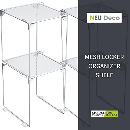 neudeco locker shelf 2 pack - organizer for, side view