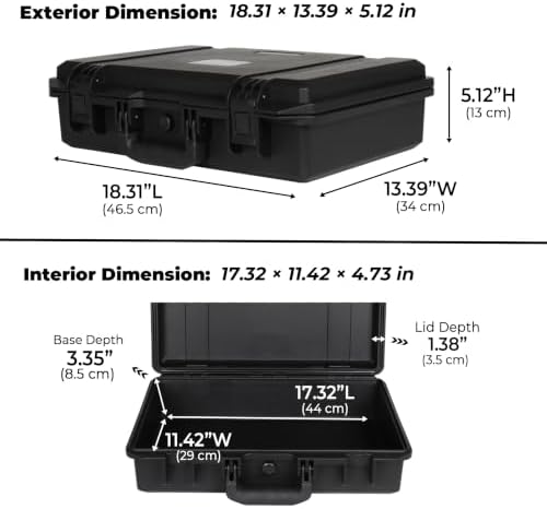 ip67 waterproof protective hard case with custom foam shown in use