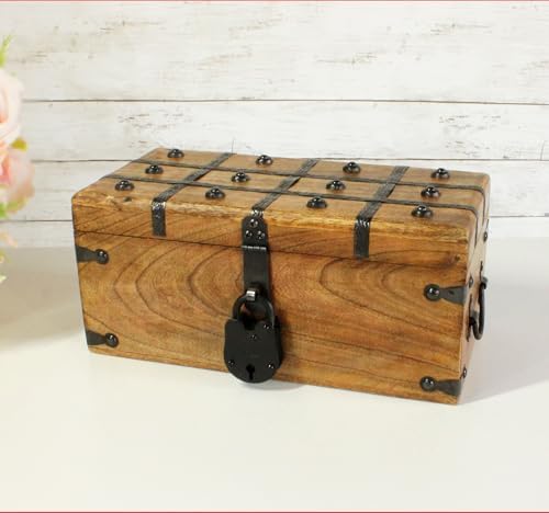 nautical cove treasure chest wooden box with antique, package contents