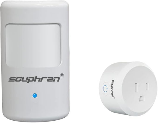 Upgraded Plug-in Motion Activated Light Control, Souphran Wireless Motion by SOUPHRAN
