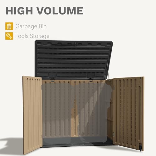 dwvo 35 cu ft outdoor horizontal storage shed, package contents