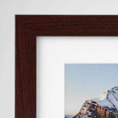 Frame It Easy 33 x 39 Merlot Wood Frame - Image 2