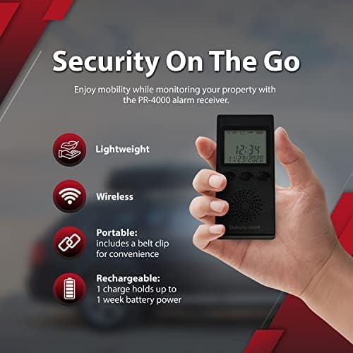Wireless Driveway Alarm Portable Receiver PR-4000 - Image 2