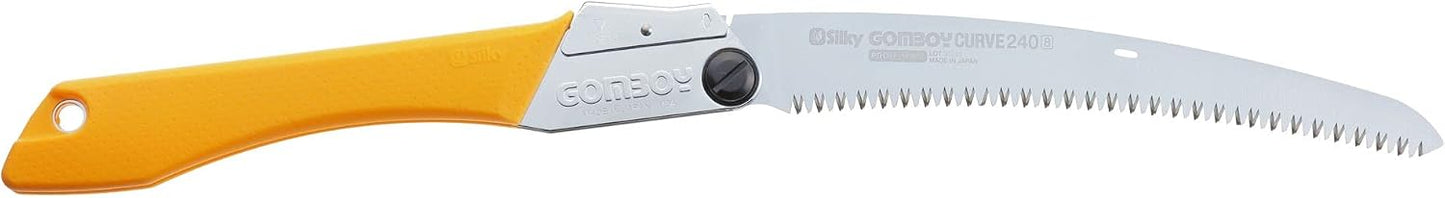 Silky - 717-24 GomBoy Curve Professional Folding Saw 240mm, Large Teeth Yellow