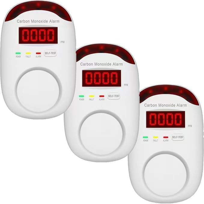 Carbon Monoxide Detector Insertion, Vzmcov CO Detector, LED Display Screen by Vzmcov