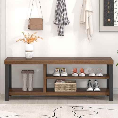 foluban entryway bench, modern wood shoe bench for on a desk or shelf