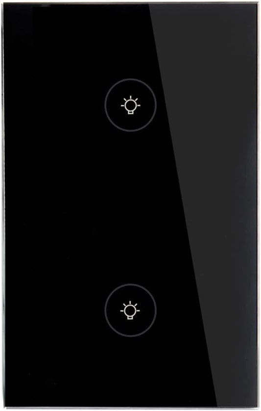 WiFi Smart Wall Touch Light Switch Glass Panel Wireless Remote Control by by MOES
