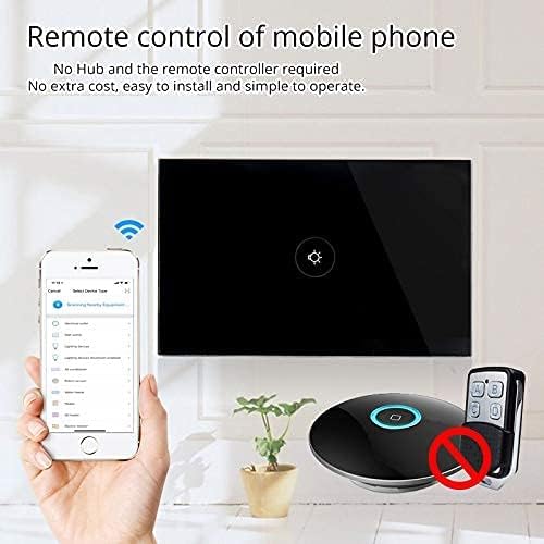 WiFi Smart Wall Touch Light Switch Glass Panel Wireless Remote Control by - Image 4