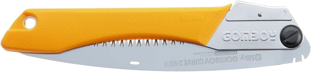 Silky - 717-24 GomBoy Curve Professional Folding Saw 240mm, Large Teeth Yellow