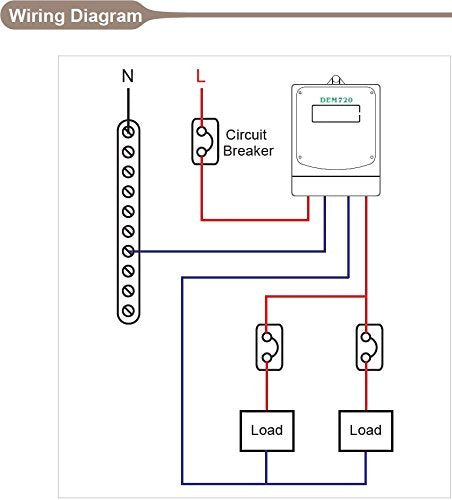 DAE DEM720-1P Electric kWh Submeter, Internal CT - Image 6