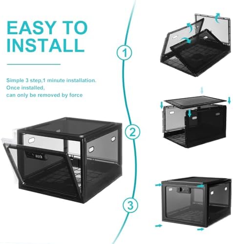 lalifebuss combination lock boxes for personal items, lockable on a desk or shelf
