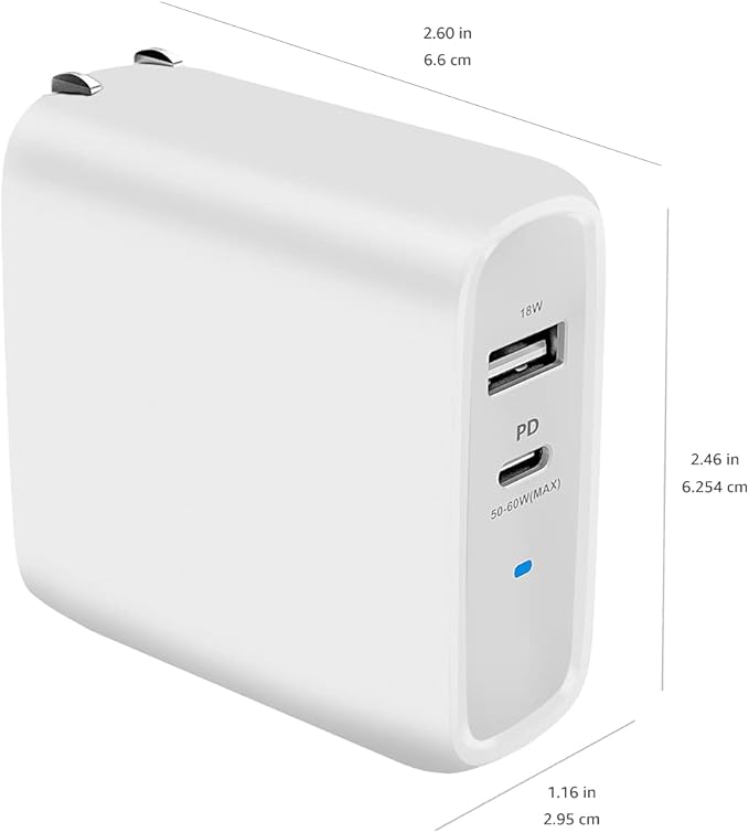 Amazon Basics 68W Two-Port GaN Wall Charger - Image 6