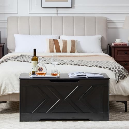 39.4” storage bench, extra large entryway bench with showing dimensions