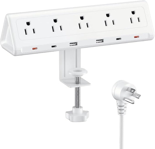 6.5 FT Desk Clamp Power Strip by anntane