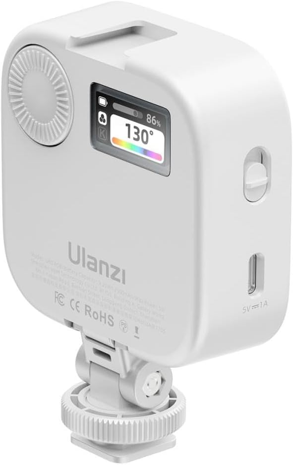 ULANZI U60 RGB Video Lights White LED Camera Light 360° Full Color Portable - Image 4