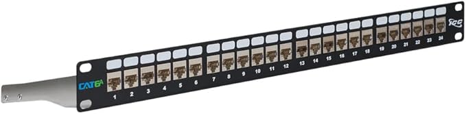 ICC 24-Port CAT6A Keystone Shielded 1U Patch Panel by ICC