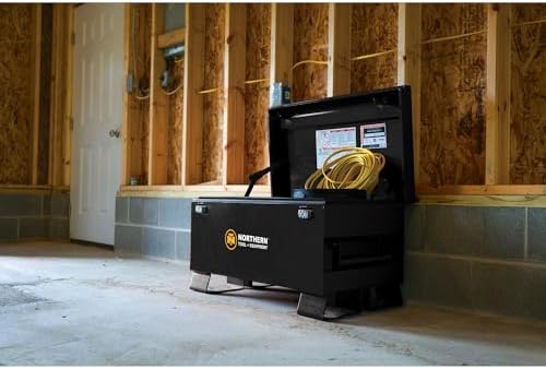 northern tool jobsite storage box, 5 cu. ft. on a desk or shelf