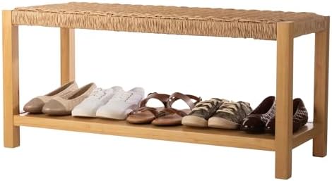 alaterre furniture newport 40” shoe storage bench with, view 9