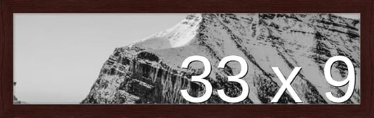 Frame It Easy 33 x 9 Merlot Wood Frame by FrameItEasy