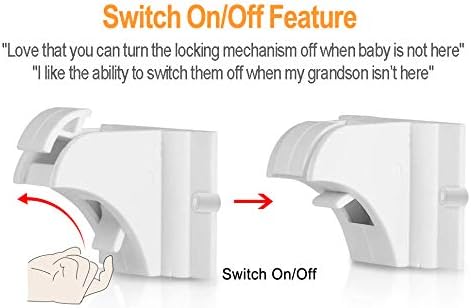 Vmaisi 20 Pack Magnetic Cabinet Locks Baby Proofing and 2 Keys | Children Proof Cupboard Drawers Latches - Child Safety Adhesive Lock Easy Installation