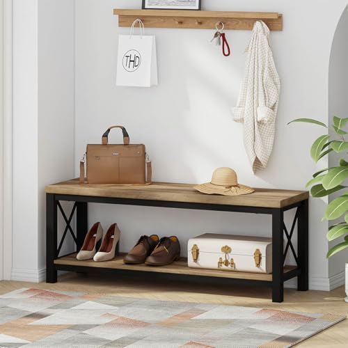 bon augure entryway shoe bench for mudroom, farmhouse on a desk or shelf