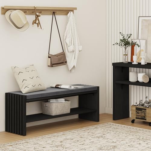 bon augure entryway shoe bench with storage &, package contents