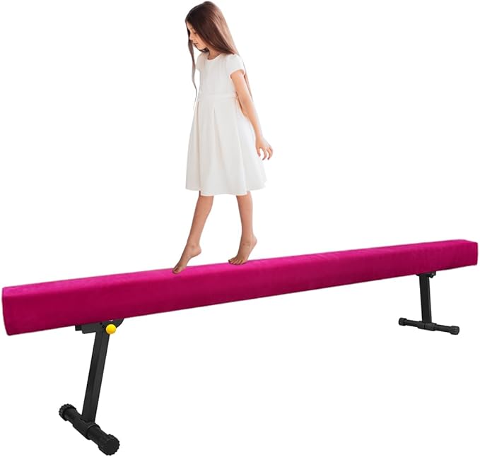 Wesky Adjustable Balance Beam, High and Low Floor Beam Gymnastics Equipment by Wesky