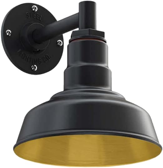 Steel Lighting Co. Hawthorne Barn Light | Outdoor Wall Mounted | 8 inch Dome | by SteelLightingCo