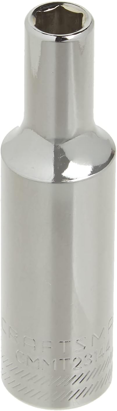 CRAFTSMAN Deep Socket, SAE, 3/8-Inch Drive, 1/4-Inch, 6-Point (CMMT23144)