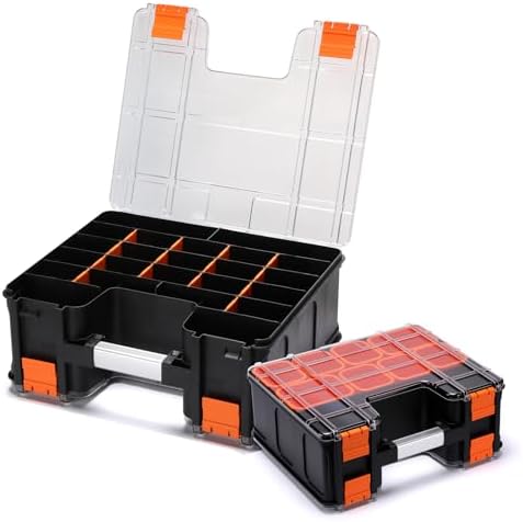 double side tool box, multi-function storage toolbox organizer, main product view