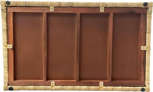 ehemco water hyacinth wicker storage trunk, natural, 30x17.5x17.5, view 10