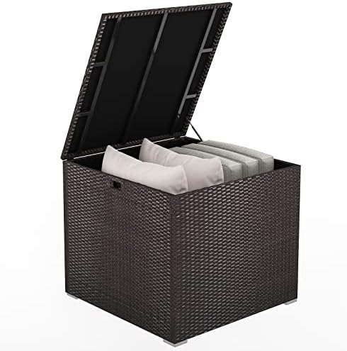 happygrill outdoor storage deck box, 72 gallon square, main product view