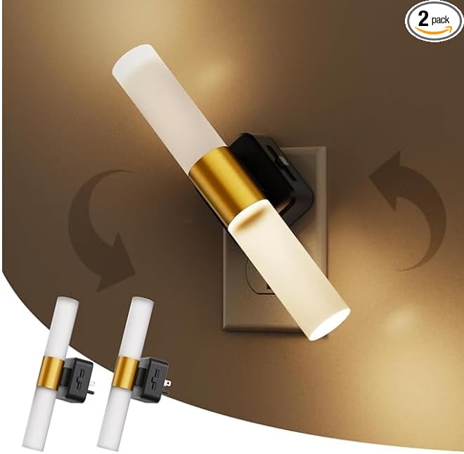 L LOHAS LED Night Light, 2 Pack Night Lights Plug into Wall, 3000K Soft White by LLOHASLED