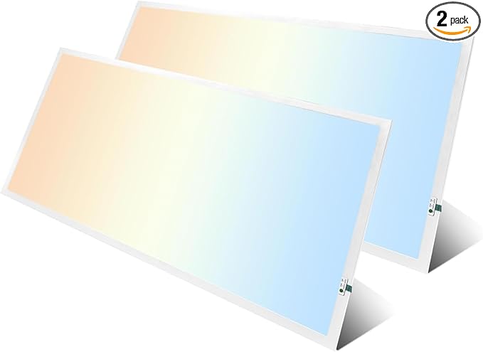 2X4 LED Flat Panel Light with Emergency Battery Backup, 50W 3000K/4000K/5000K by LEDENERGYPLUS