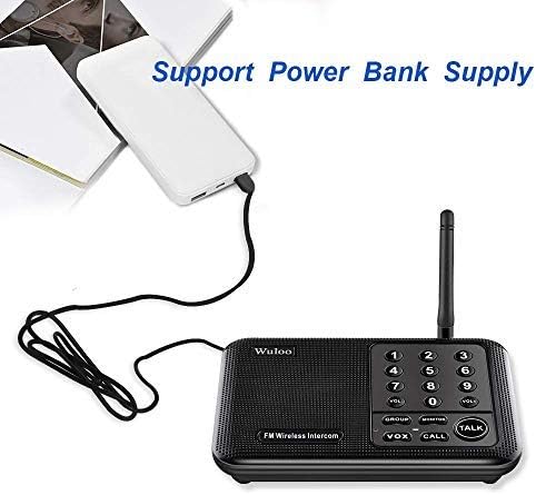 Wuloo Intercoms Wireless for Home 5280 Feet Range 10 Channel 3 Code, Wireless - Image 8