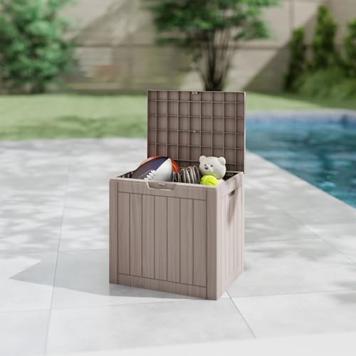 35 gallon outdoor cushion storage deck boxes outdoor showing dimensions