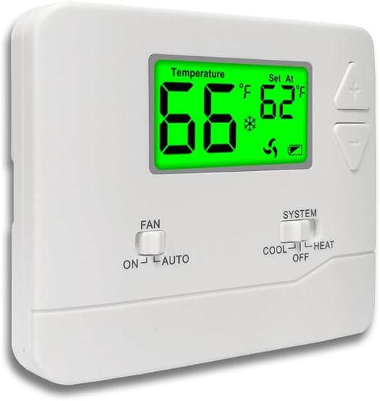 NonProgrammable Thermostat for House, Digital Energy-Saving Thermostat by Miuputake