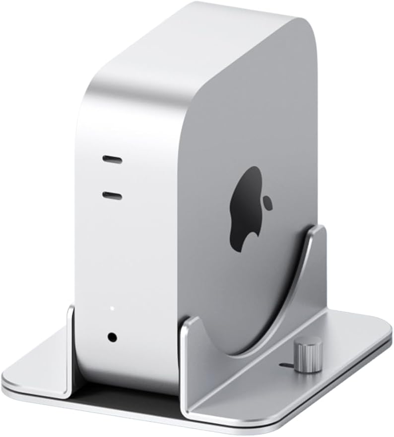 Hagibis Vertical Stand for Mac mini M4, Aluminum Alloy Laptop Stand Anti-Slip by Hagibis