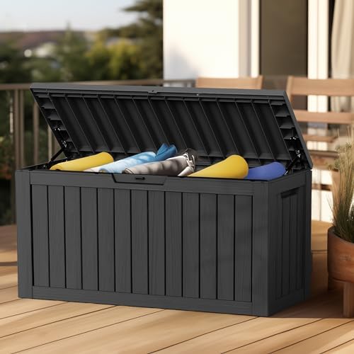 easyup 90 gallon outdoor storage box waterproof, uv, package contents