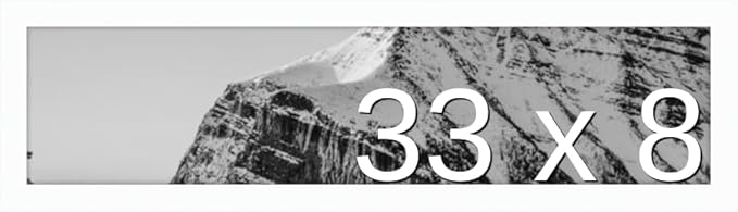 Frame It Easy 33 x 8 White Wood Frame by FrameItEasy