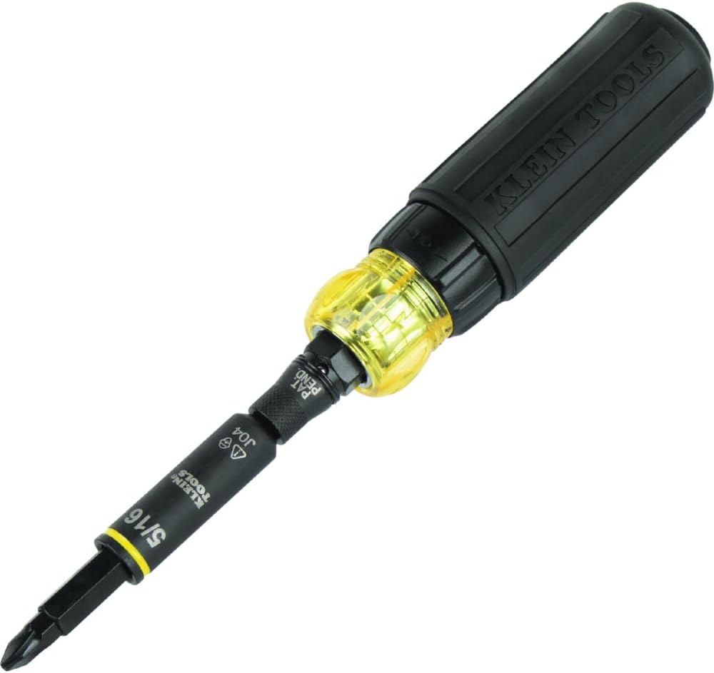 Klein Tools Folding Jab Saw 31737 and 11-in-1 Ratcheting Screwdriver/Nut Driver 32500HDRT Bundle