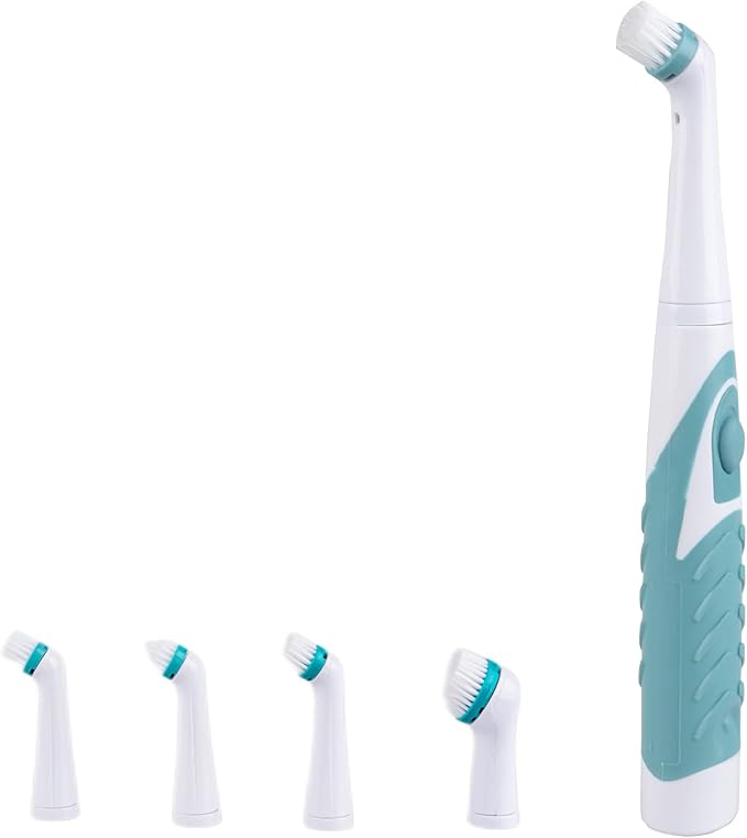 Electric Cleaning Brush with 4 in 1 Multiple Brush Heads, Indoor Household by SOARING