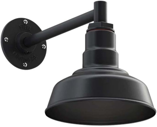 Steel Lighting Co. Hawthorne Barn Light | Outdoor Wall Mounted | 8 inch Dome | by SteelLightingCo