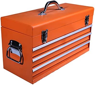 edward tools portable metal tool box with drawers, main product view