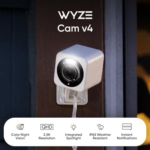 WYZE Cam v4, 2.5K AI Security Camera, Indoor/Outdoor Cameras - Image 2