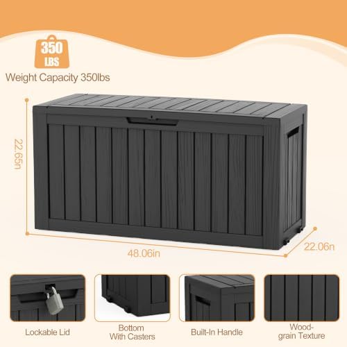 outdoor storage box shown in use