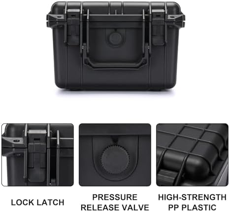 mayouko portable tool box with shock- proof sponge, side view